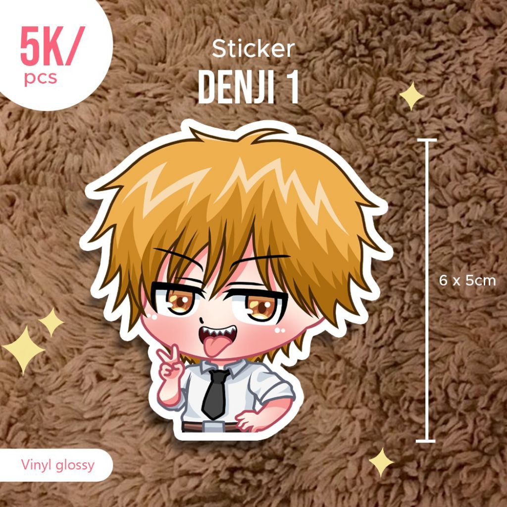 

Stiker denji anime chainsaw man anti air