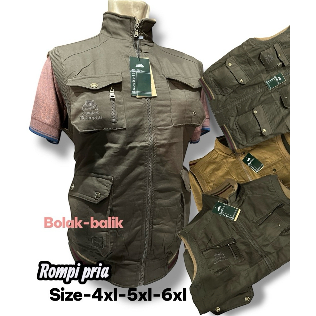 ROMPI JEEP 2205 KATUN IMPORTT  SUPER JUMBO PRIA BOLAK-BALIK-4xl-5xl-6xl