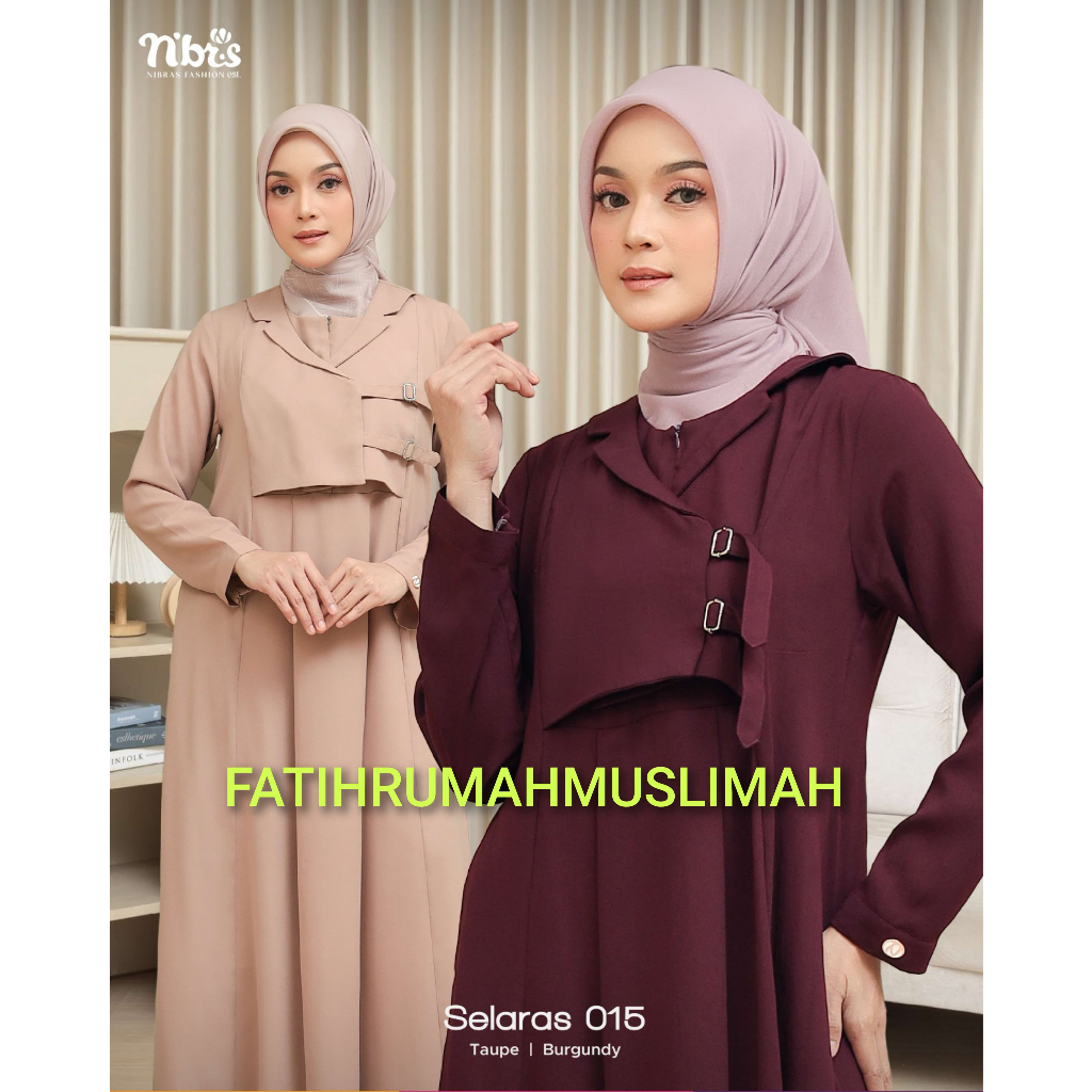 NEW / TERBARU / NIBRAS / GAMIS DEWASA / GAMIS NIBRAS / GAMIS / SELARAS 015 / SELARAS 015 / NIBRAS GA
