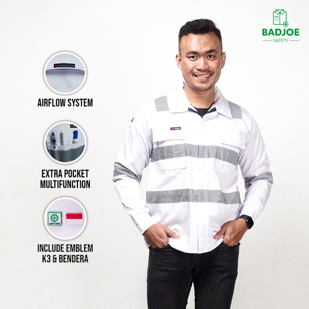 Wearpack Safety Monochrome Warna Putih