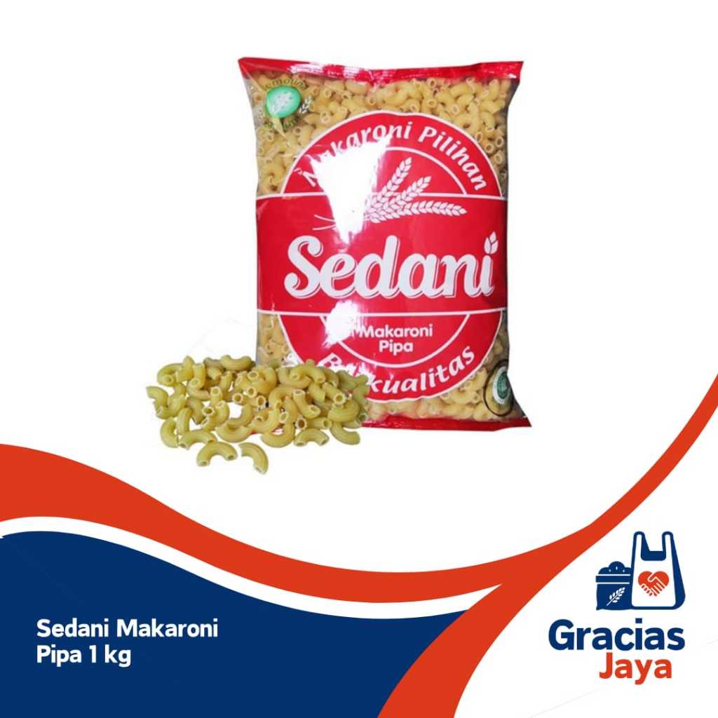 

Sedani Makaroni Pipa kemasan 1 kg & 250g repack