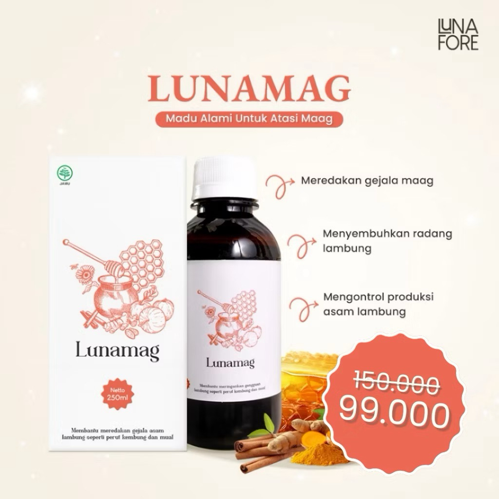 

Lunafore - Madu Mag Lunamag 250 gram bukan freshmag