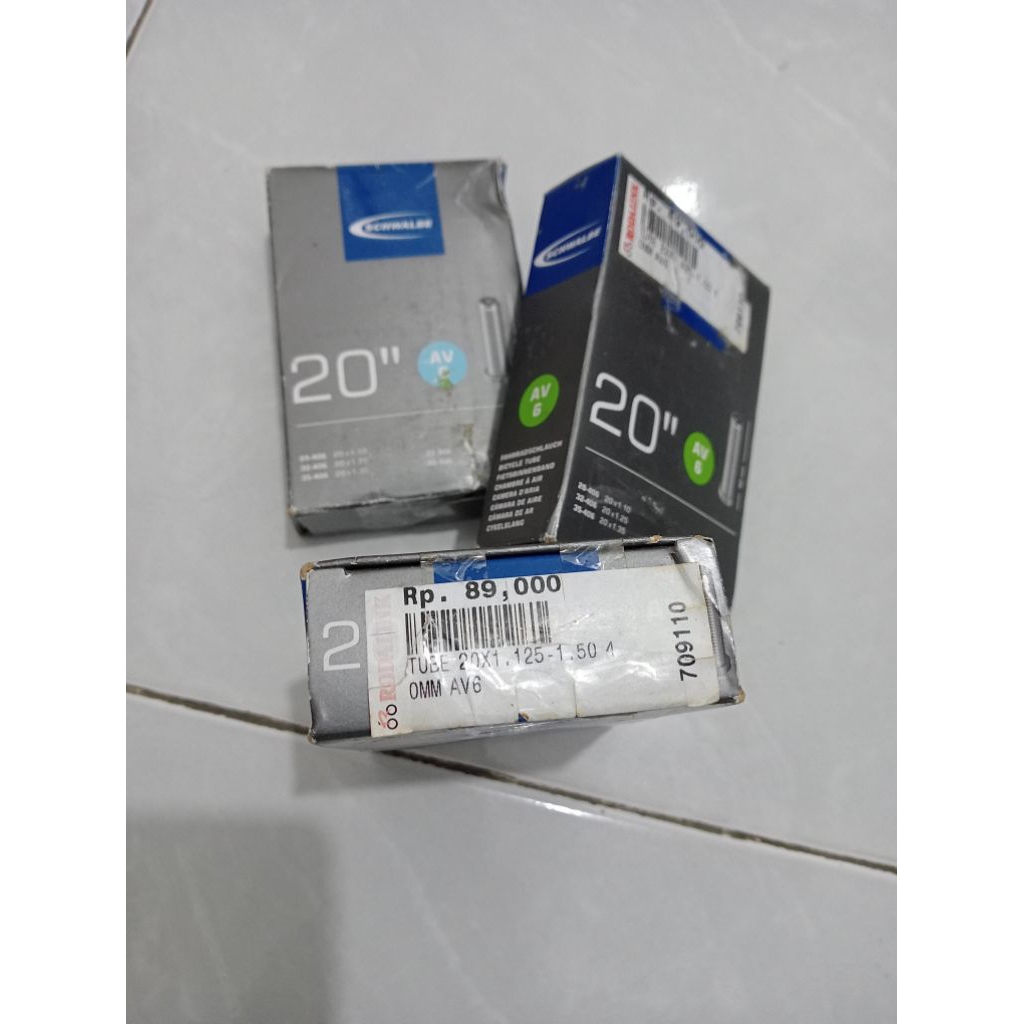 Ban dalam Sepeda Schwalbe 20 Murni Pentil BESAR