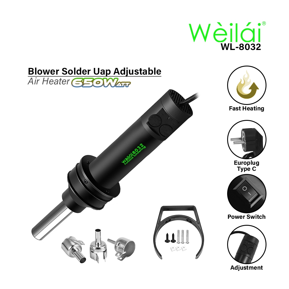 Weilai WL-8032 Blower Solder Uap Portable Original / Solder Uap Blower