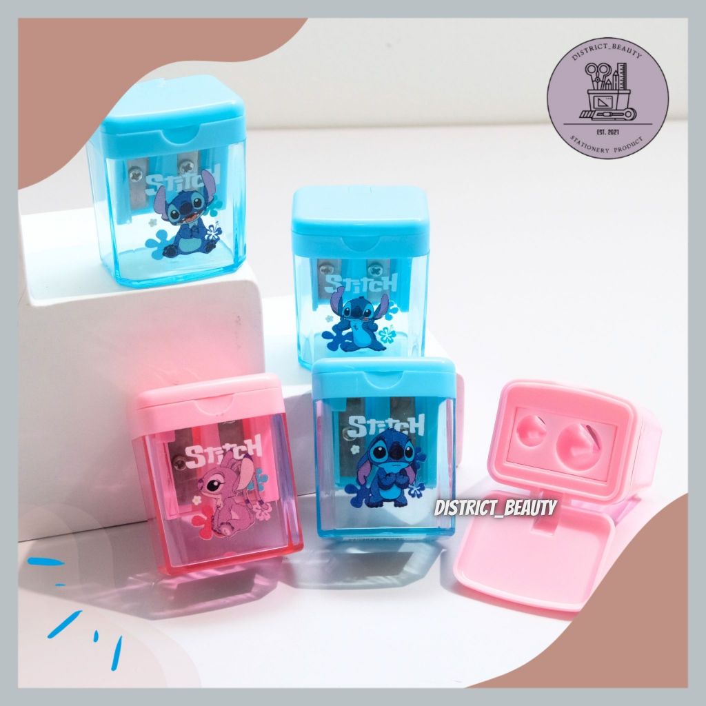 

RAUTAN DUA LUBANG STITCH SERUTAN PENSIL OROTAN RAUTAN STITCH PINK BIRU LILO STITCH RAUTAN PENSIL 2B STITCH UNIK TERMURAH