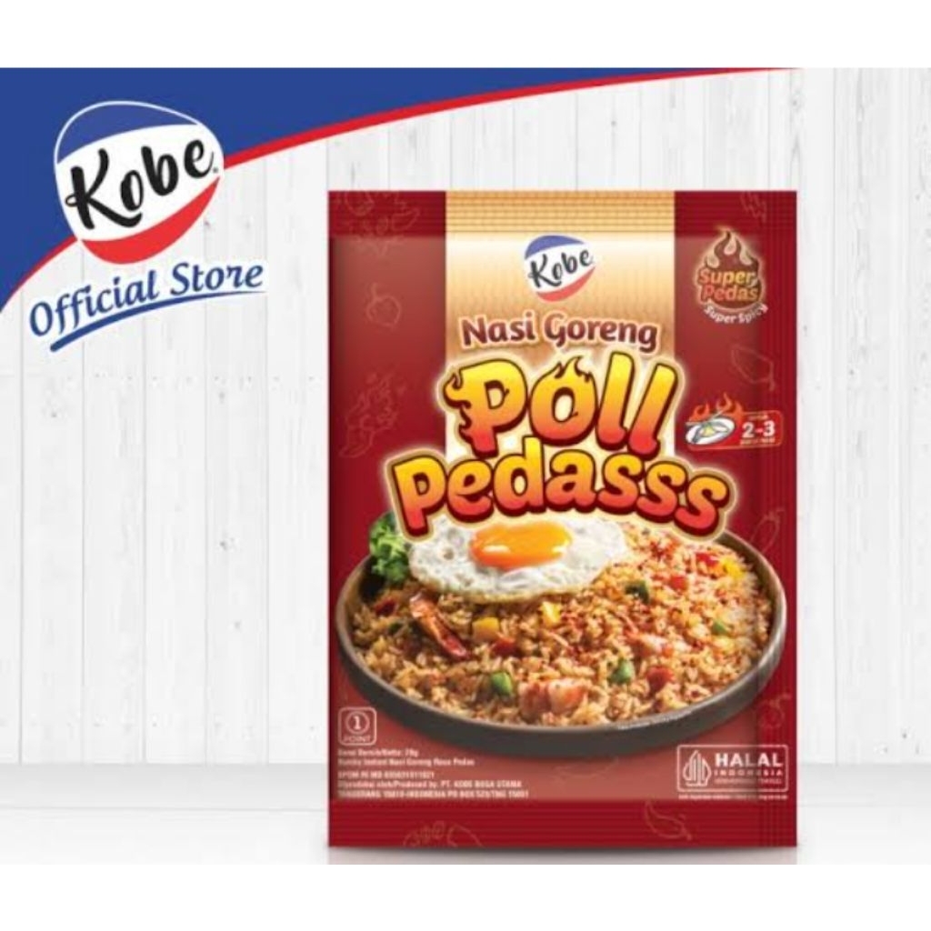 

PROMO BUMBU NASI GORENG POLL PEDAS KOBE 10 SACHET-BUMBU NASI GORENG SUPER PEDAS