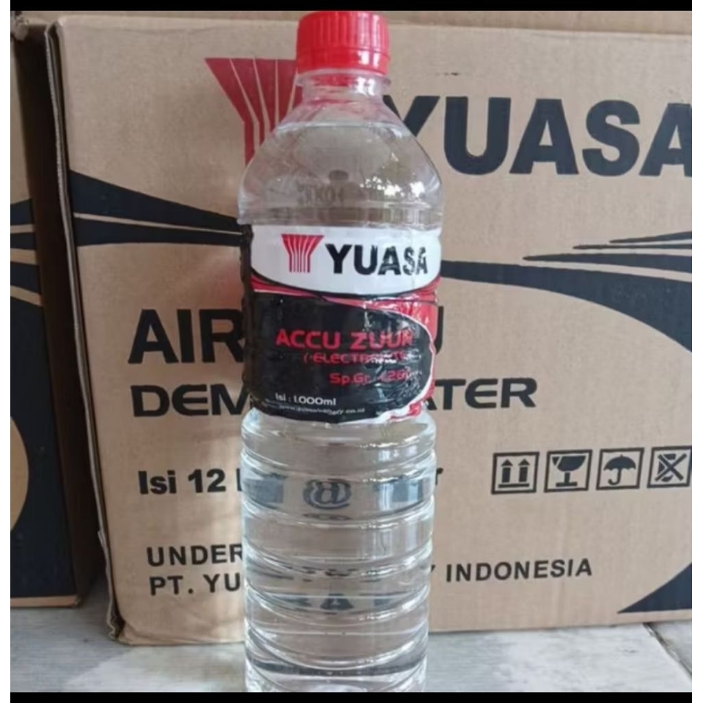 Yuasa Air aki zuur 1 liter botol merah