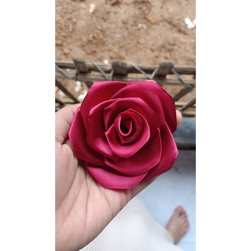 

kuntum bunga satin/bunga pita satin