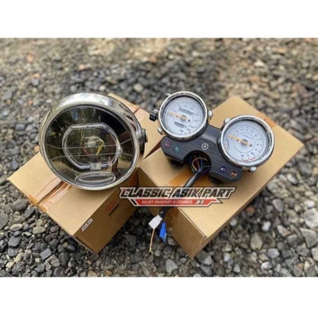 Paket Lampu Biled Bulat Rx-King New Peredam Set Spidometer Rx-King New Kualitas Terbaik