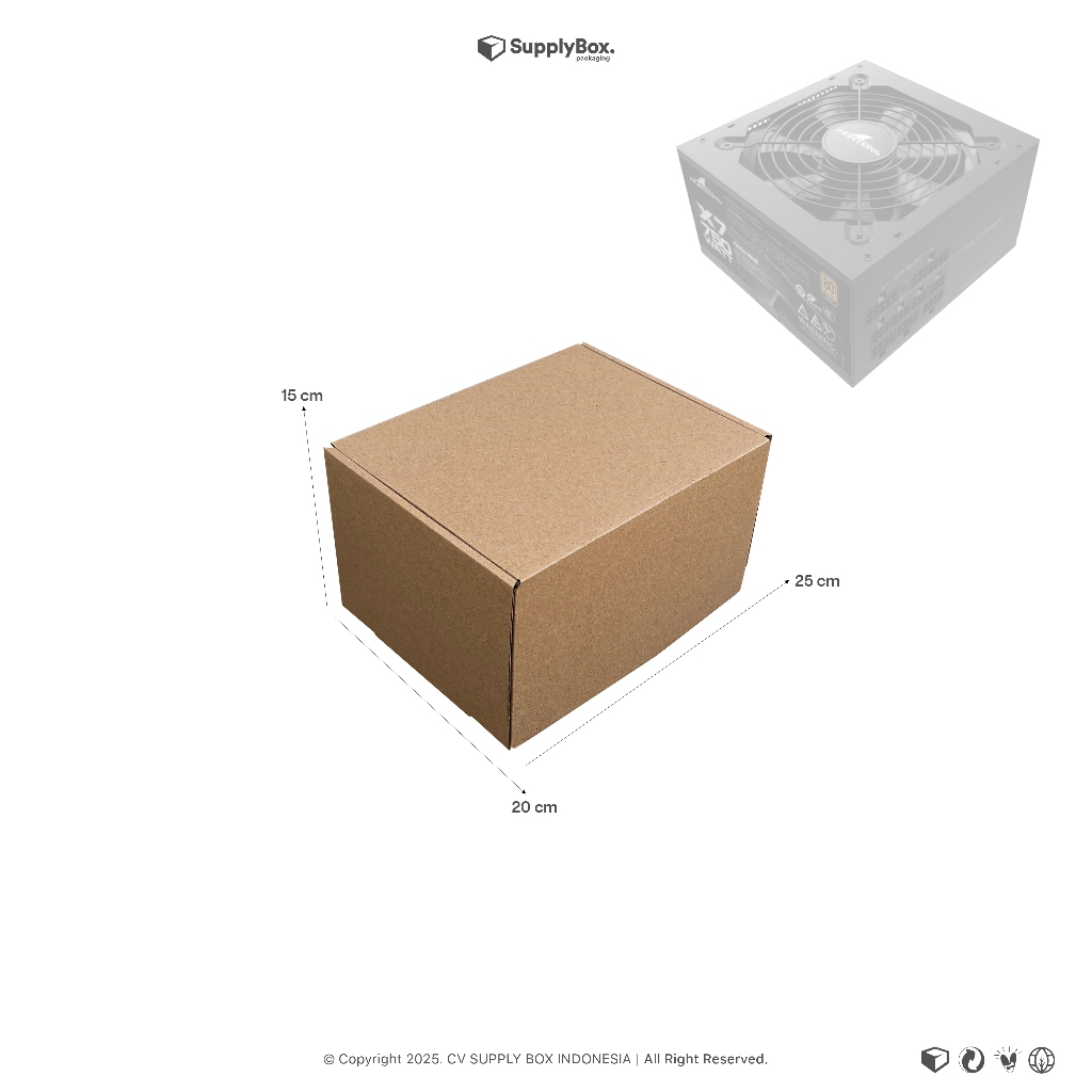 

KARDUS BOX PACKAGING 25 x 20 x 15 CM | Dus Box | Kardus Box | Custombox