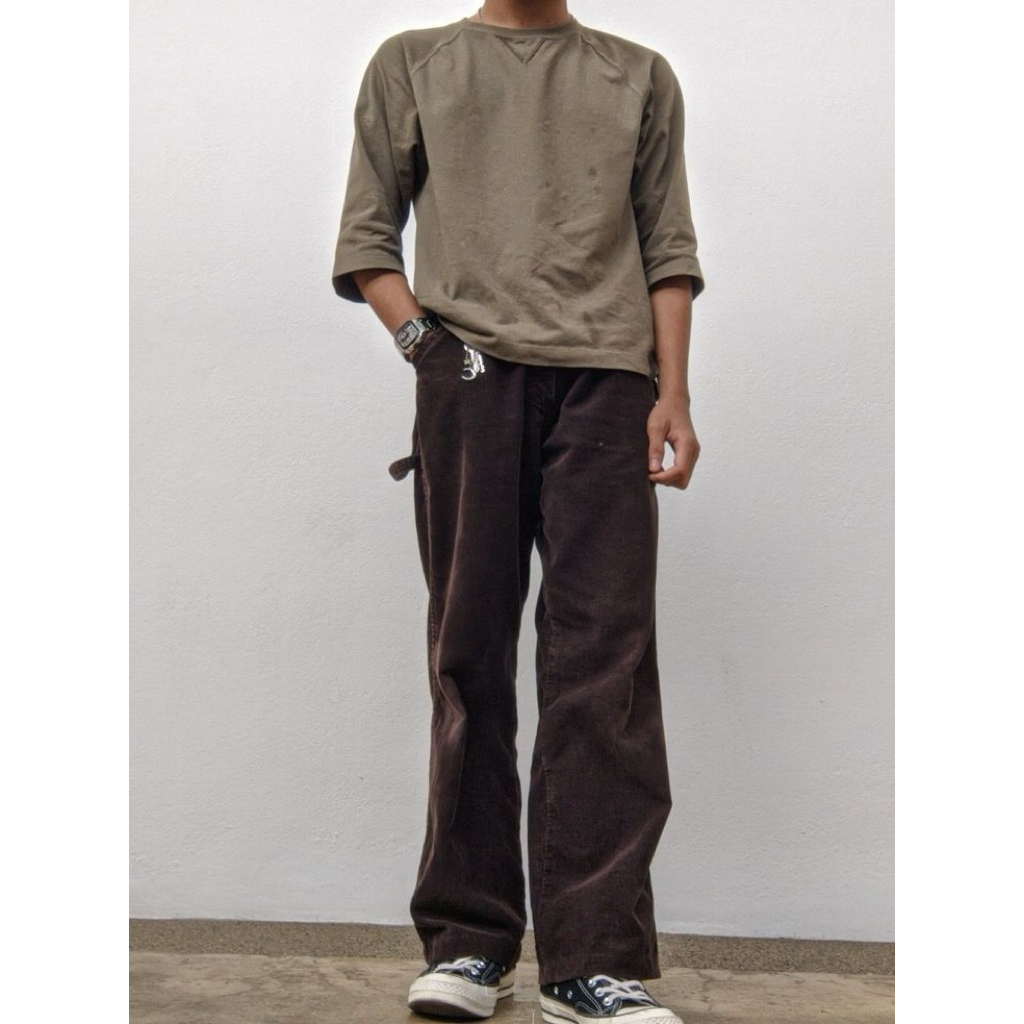 Corduroy Long Pants Dark Brown Original