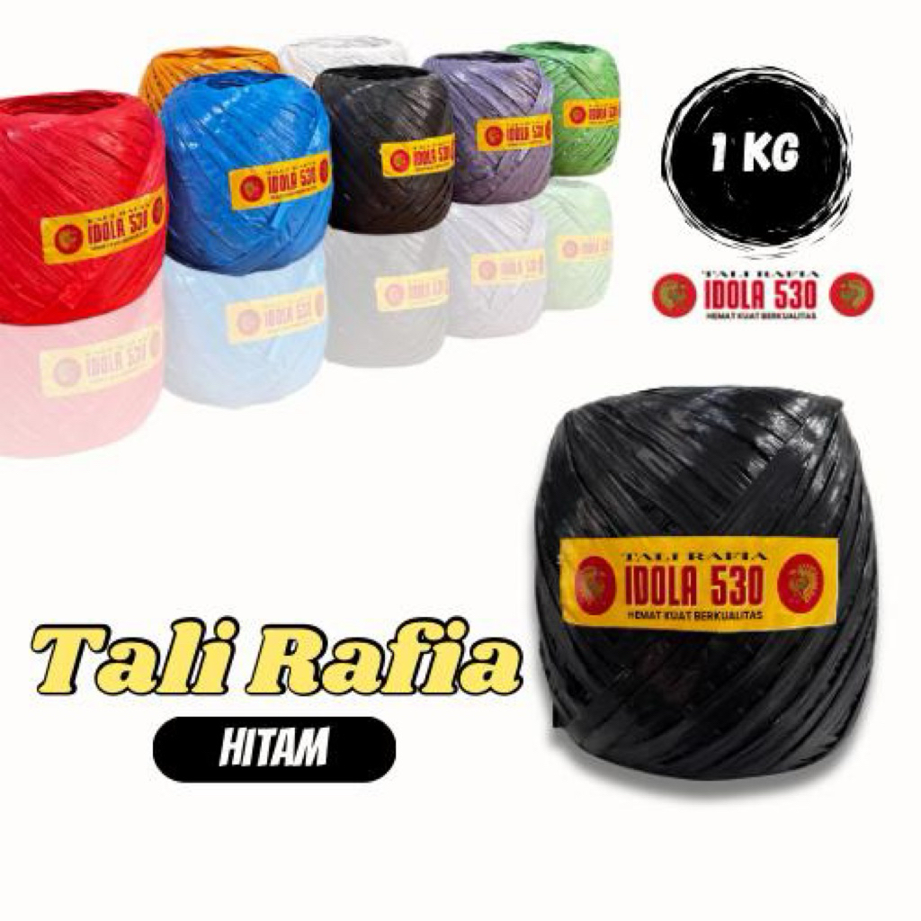 

Tali Rafia Plastik Hitam – Tahan Tarik & Tidak Mudah Putus