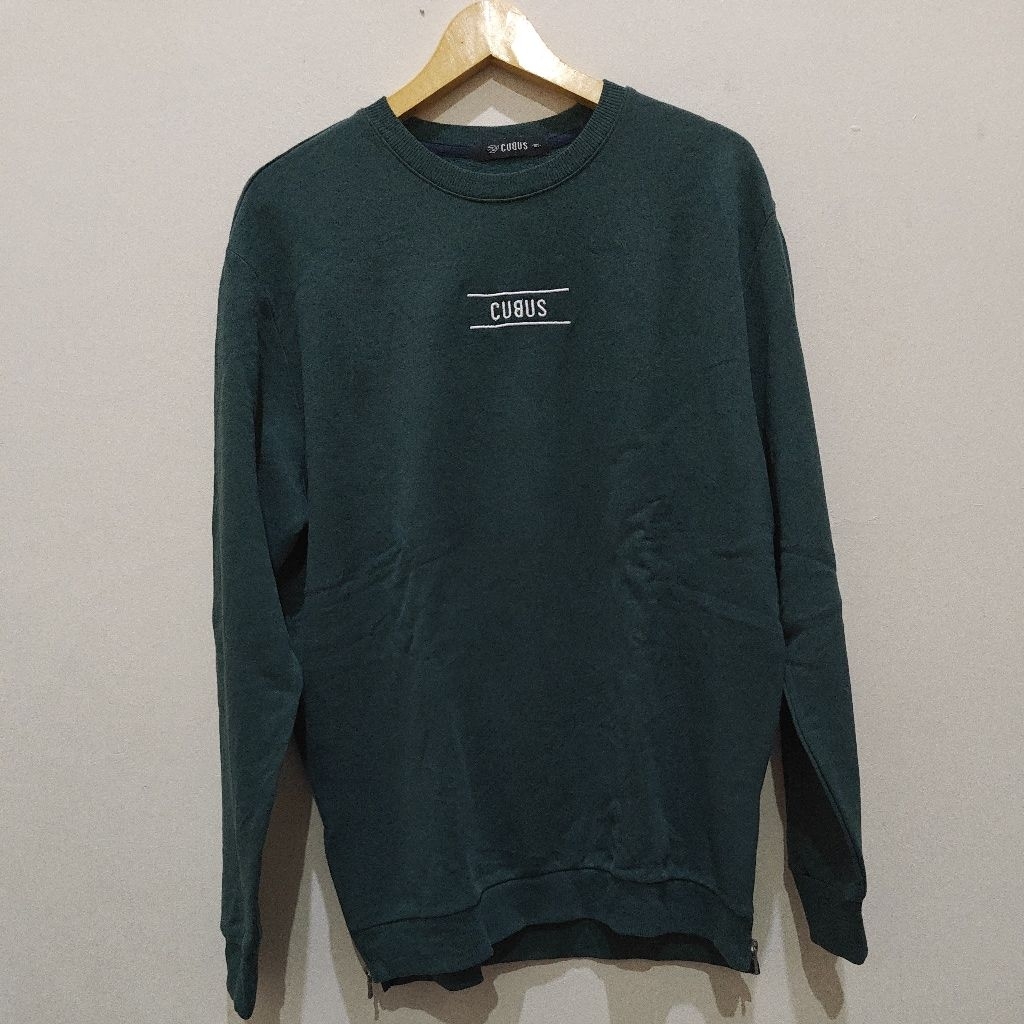 Crewneck Sweater Cubus Hijau Botol