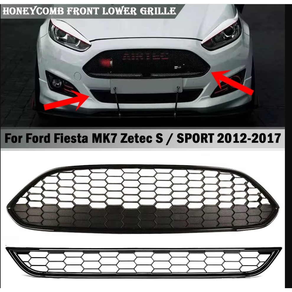 Grill ford fiesta facelift honey comb