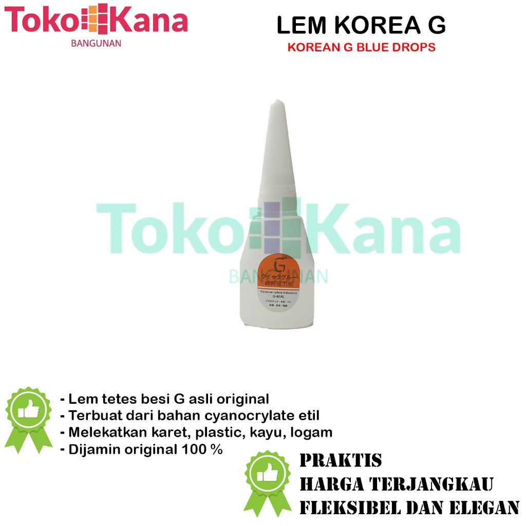 

Lem G Original Korea Serbaguna Super Rekat Harga Per Pcs