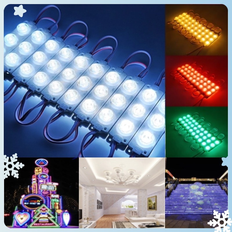 Lampu LED Modul 3Mata SMD DC 12Volt /24Volt Waterproof