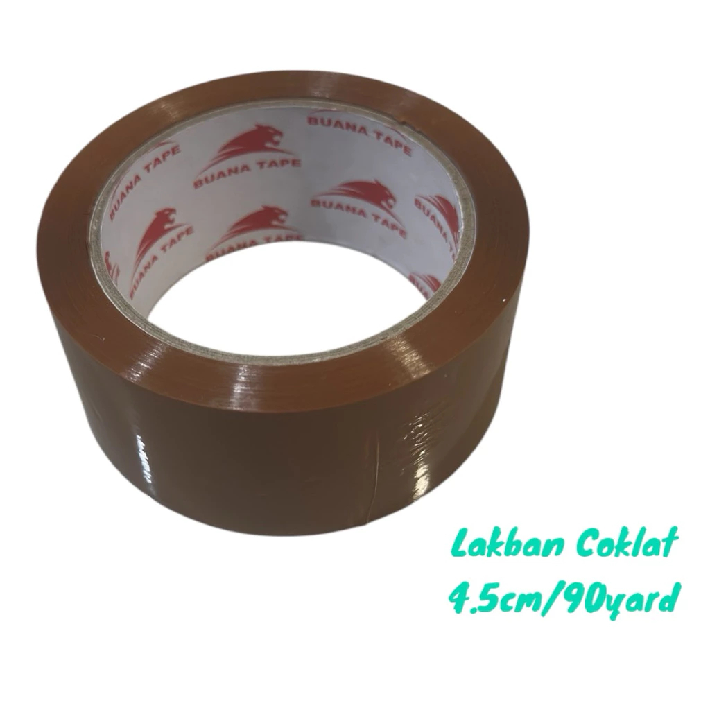 

( COD ) Lakban Bening dan Coklat Premium Quality 4.5cm x 90yard (1pcs) Cod