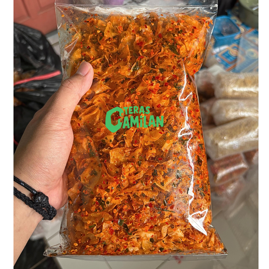 

Keripik Singkong Kriwil Cikruh Extra Chili Oil Daun Jeruk Kemasan - 250g