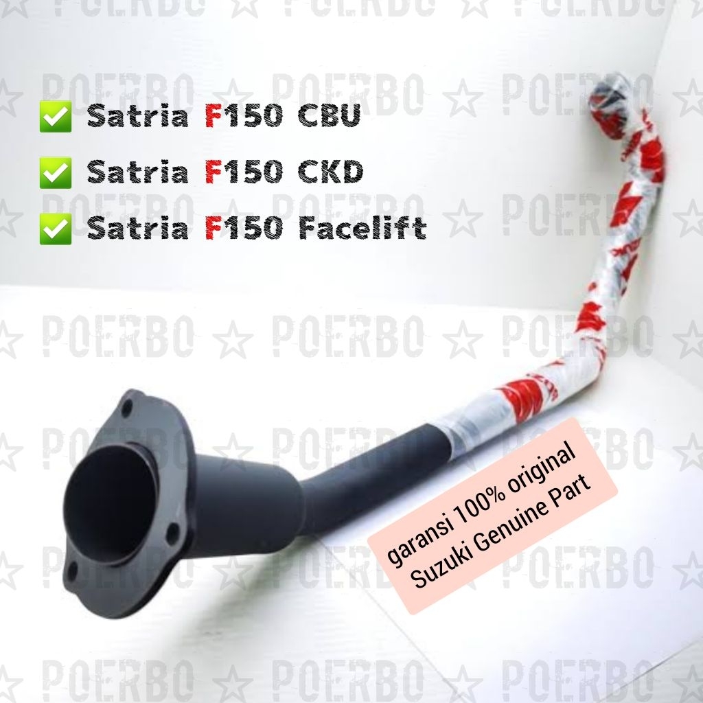 pipa knalpot standar satria F150 leher knalpot Satria FU CBU CKD Facelift original SGP