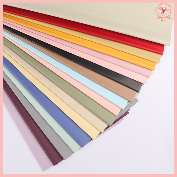 

Kertas Buket Bunga Polos Solid Flower Wrapping Cellophane Full Color Opp KB6199