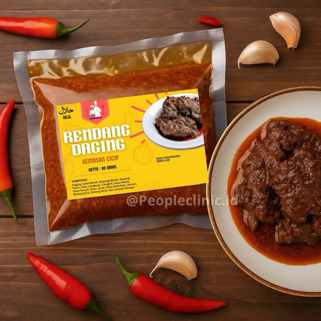 

RENDANG DAGING BUMBU MEDOK KHAS MINANG Isi 80gram UNTUK SATU KALI MAKAN