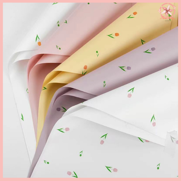 

PACK 20 Kertas Buket Bunga Flower Wrapping Tulip Cellophane Waterproof Lembaran KB6179