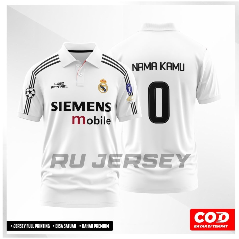 JERSEY REAL MADRID 2002 PRINTING