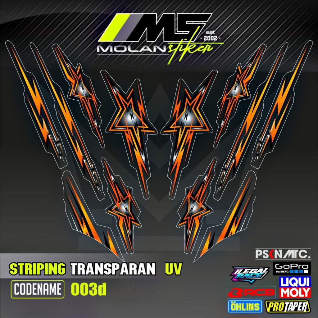 Decal Sticker Striping Variasi Transparan Uv Sepeda Motor Listrik Uwinfly T3 Pro T3s Pro T5 Pro T85 