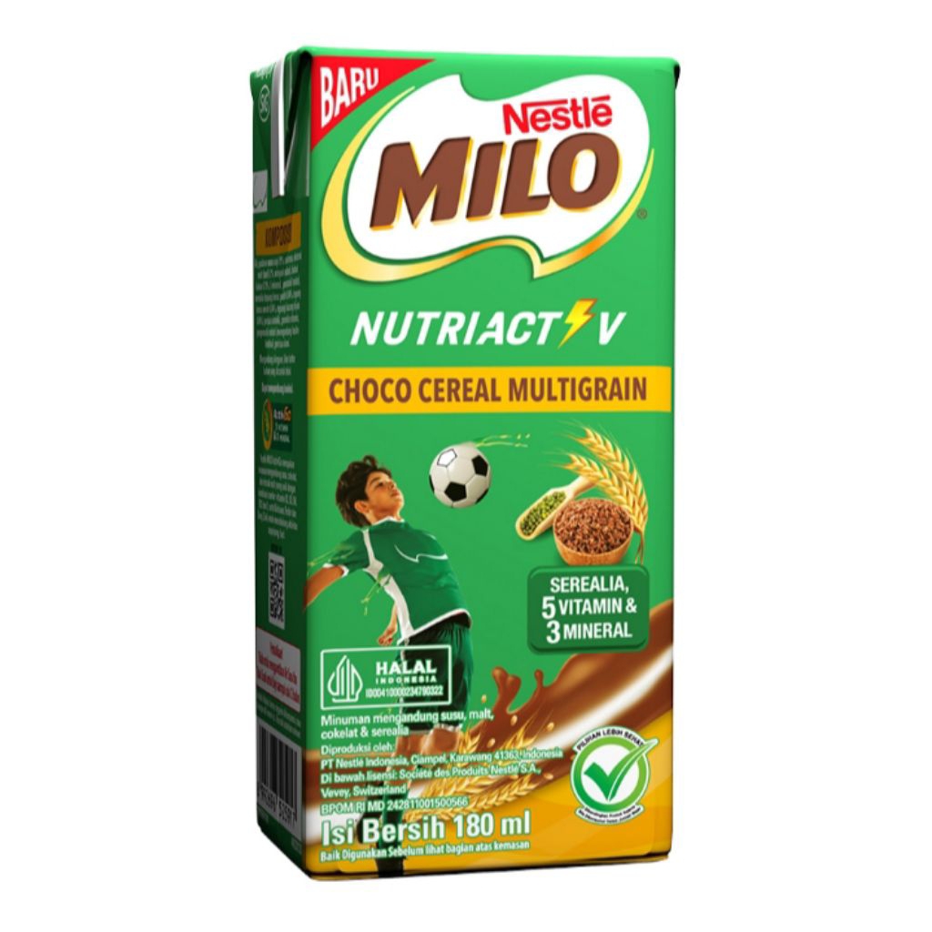 

Milo Nutriactive Minuman Multigrain Sereal Cokelat UHT