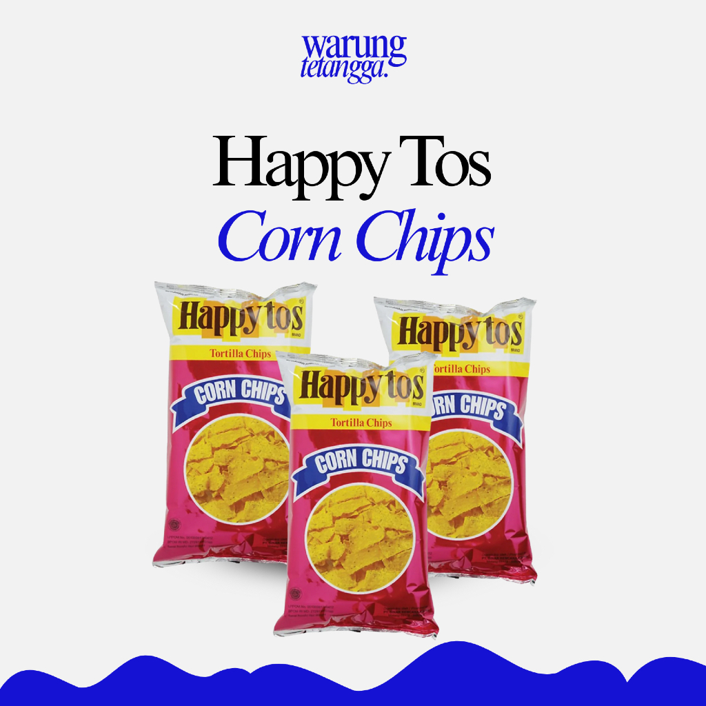 

HAPPY TOS CORN CHIPS KERIPIK JAGUNG 160 GR