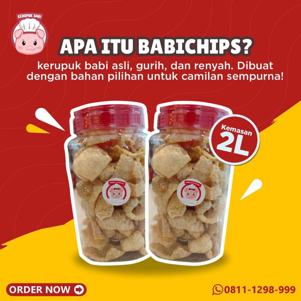 

Kerupuk Kulit Babi Kemasan 2L