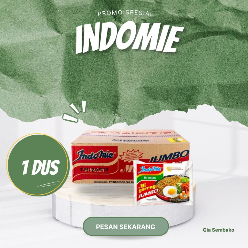 

Indomie/Mie Goreng Jumbo 1 Dus isi 24 PCS