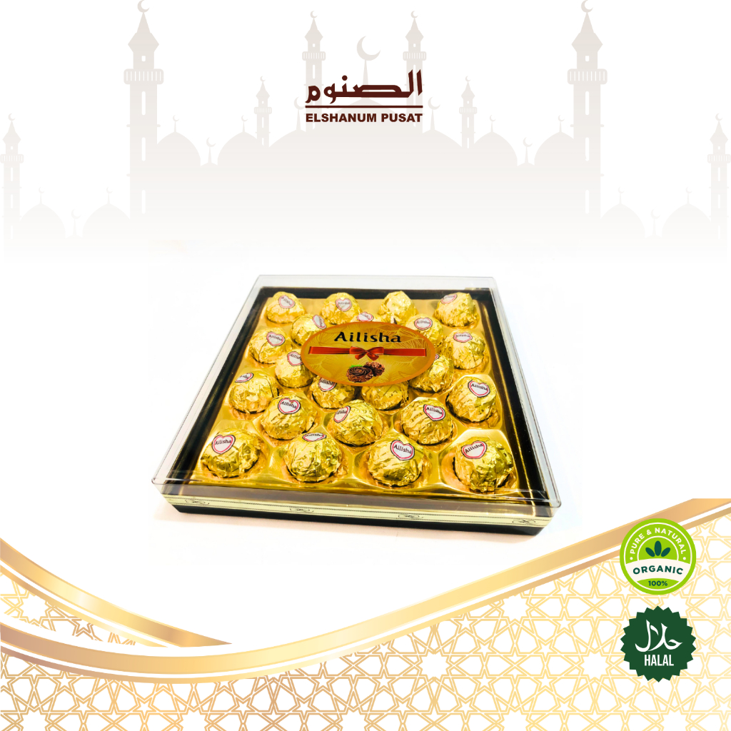 Coklat Ailisha Elshanum premium 300gr Mika / cokelat lumer cruncy snack food / Elshanum