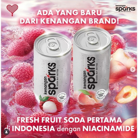 

Kenangan Sparks soda 250ml per pak isi 24 kaleng