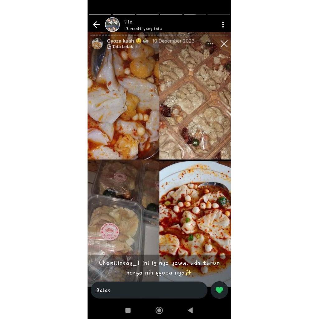 

Gyoza kuah (Frozeen)