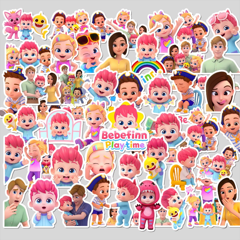 

Stiker Bebefinn 50 Pcs Stiker Edukasi Anak Pingfong