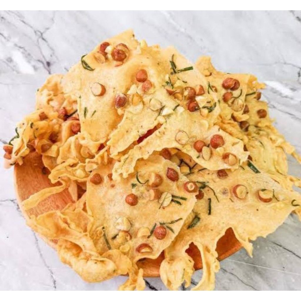 

Rempeyek kacang Tanah daun jeruk 250gr.