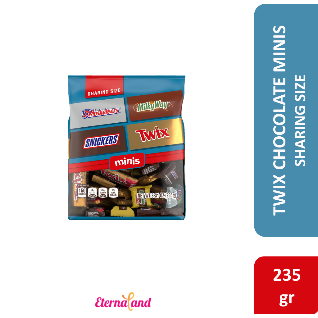 

Twix Chocolate Minis Sharing Size - Cokelat Import USA