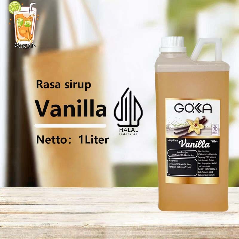 

GОKKA Syrup / Vanilla Flavoured Sirup / Sirup Vanilla 1L International Halal