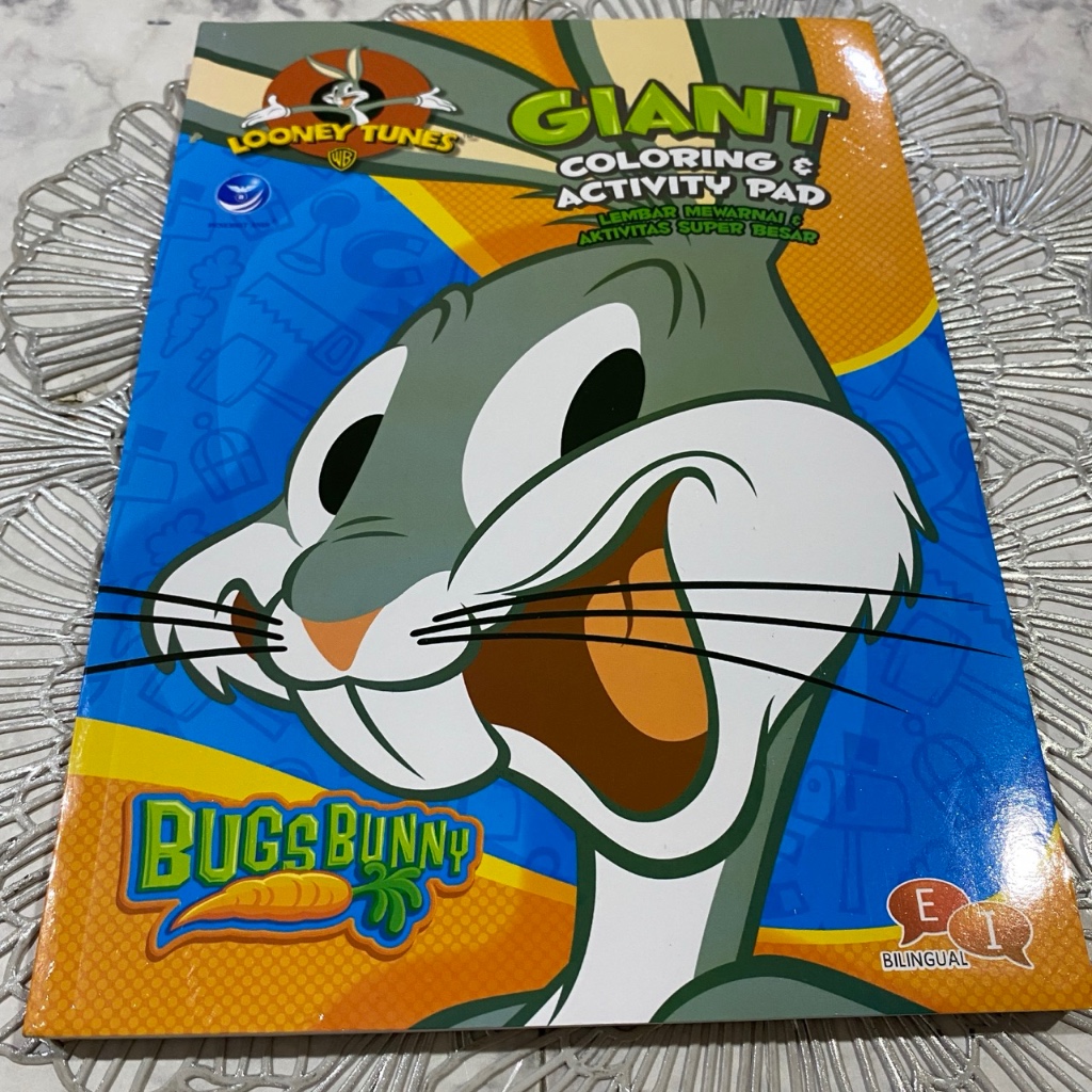 Giant coloring bugs bunny Looney tunes coloring book buku mewarnai anak activity book
