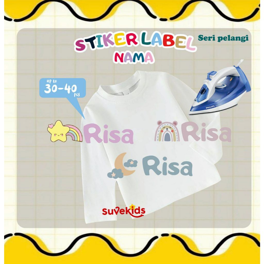 

Jilbab Arfa Garut - Sticker Label Nama Baju Custom Nama Printing Kain | Kaos Sablon Setrika | Stiker sablon | Label nama baju