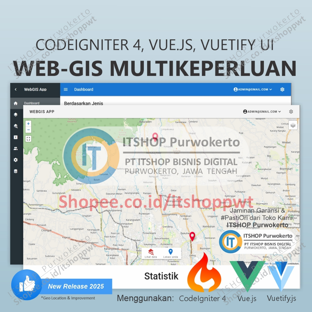Source Code Aplikasi Web GIS Multikeperluan Satu Peta untuk Semua Jenis Lokasi Komersial Fasilitas U