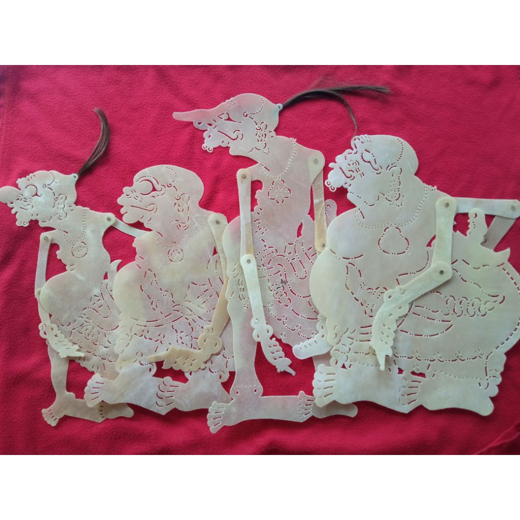 Wayang kulit Punokawan putihan/Punokawan Gebingan