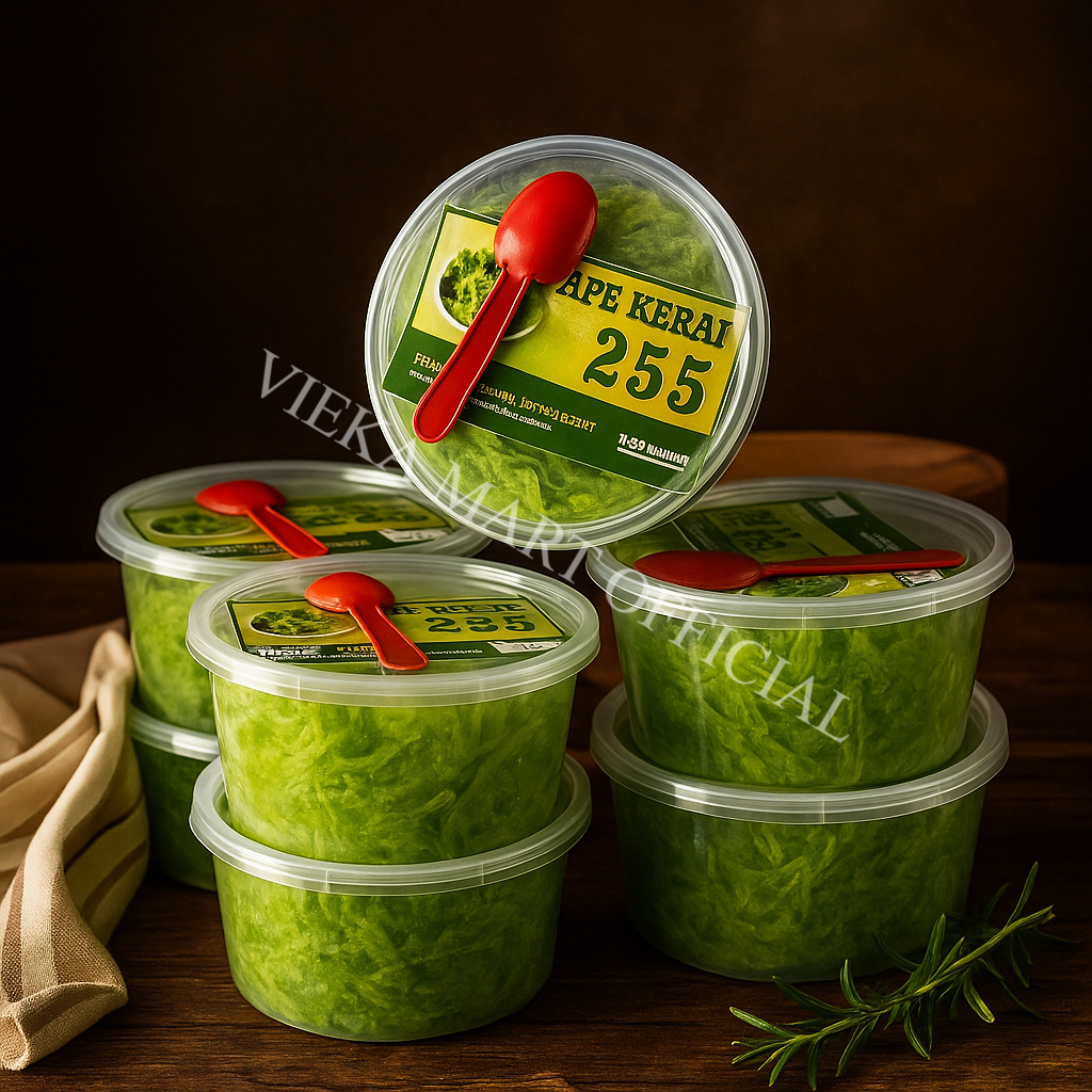 

Tape Ketan Hijau Asli Pati Kemasan 300ml (Kemasan Kecil) / Tape Ketan Enak