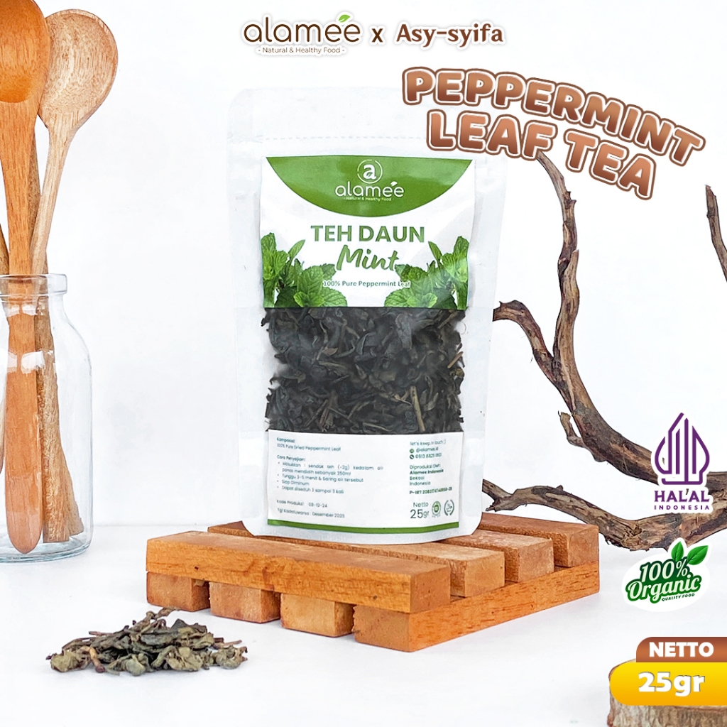 

ALAMEE Peppermint Tea Teh Daun Mint Organik Pappermint Papermint Kering Dried 25gr