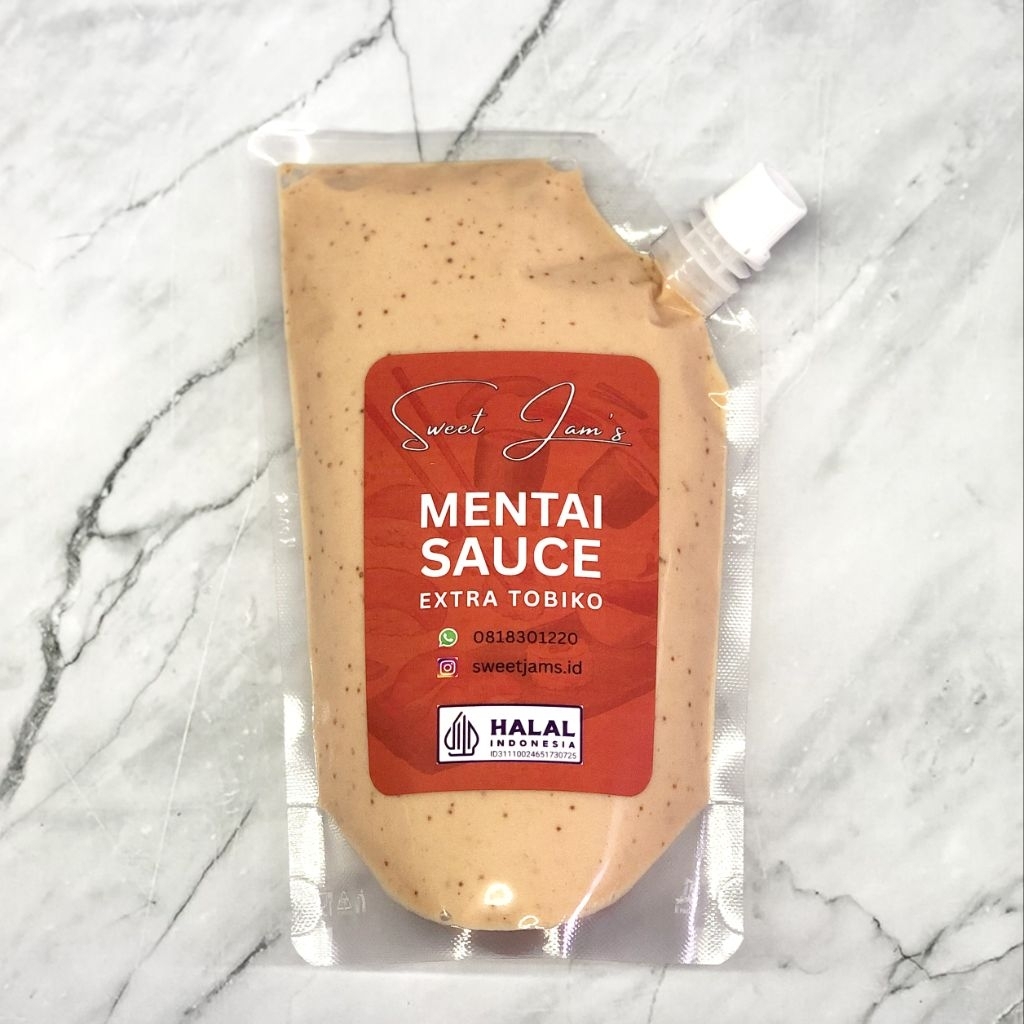 

Saos Mentai Extra Tobiko / Mentai Sauce Halal 500 Gram Spout Pack