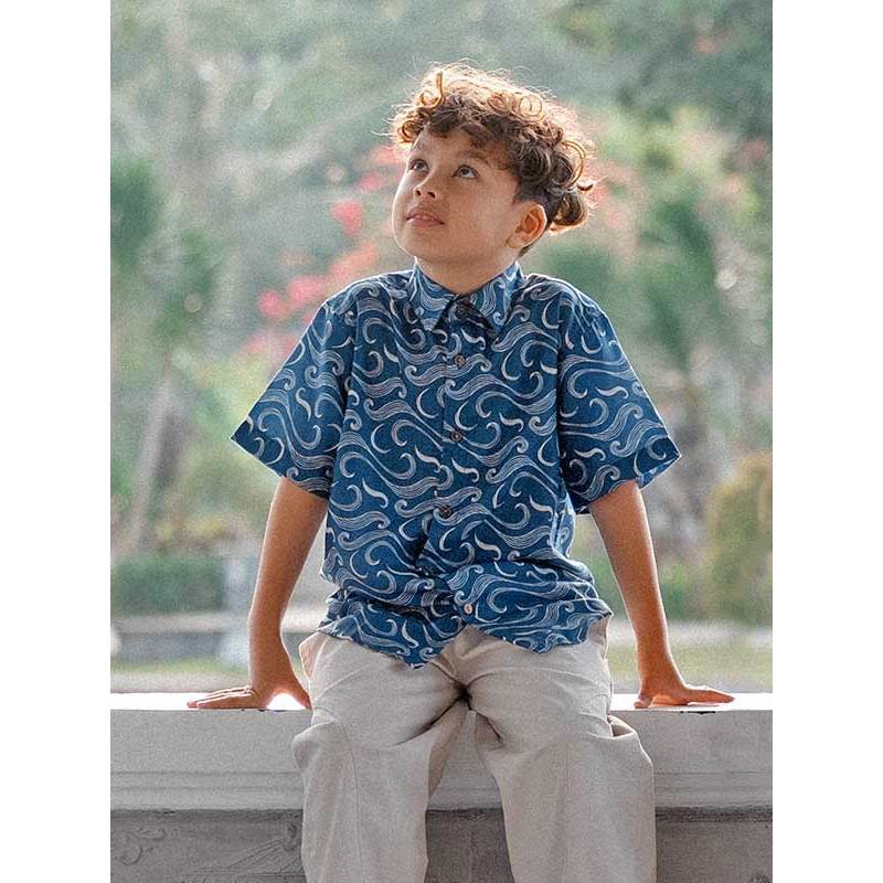 LEWIS EMMA - Reef Shirt (6 Bulan - 14 Tahun) Kemeja Anak Laki-laki Lengan Pendek