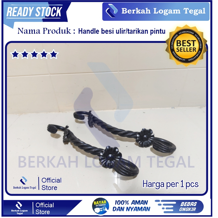 Handel handle ulir /tarikan pegangan pintu pagar besi