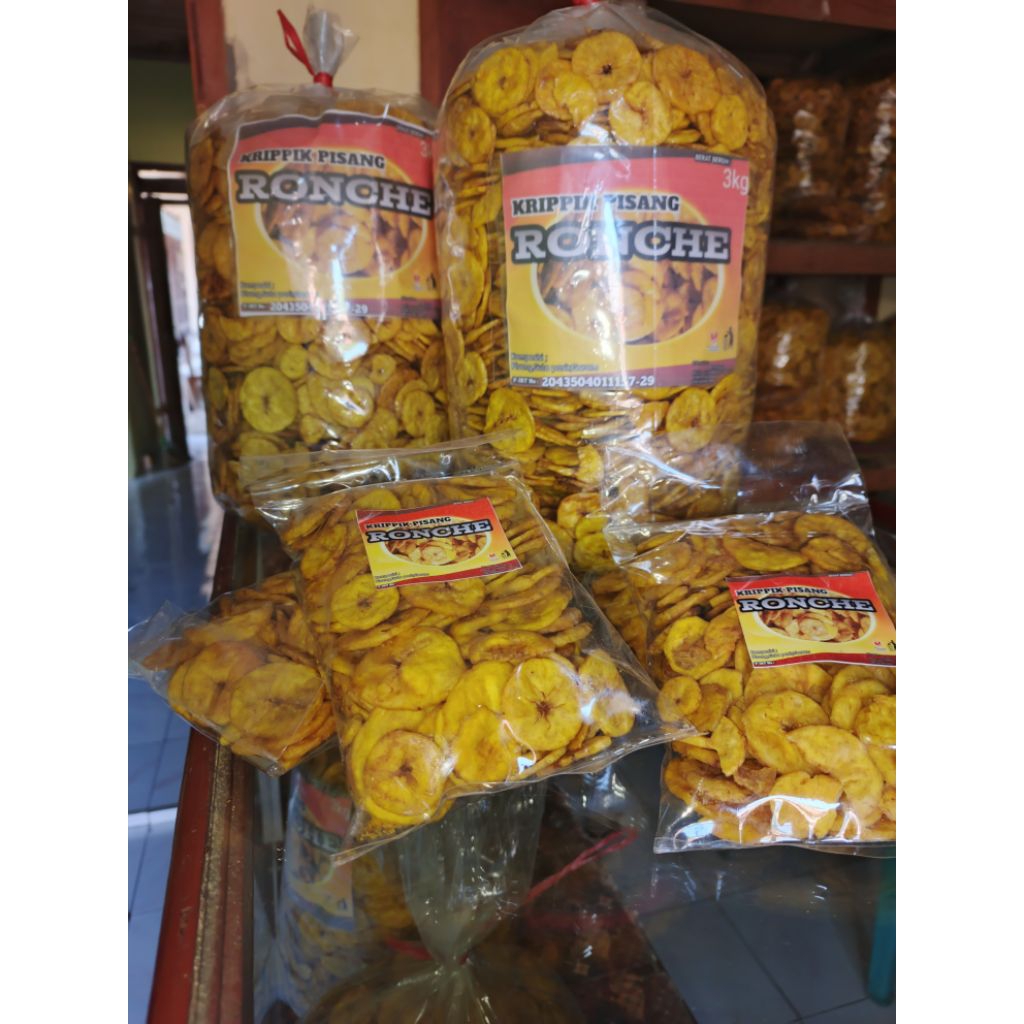 

kripik pisang koin manis kemasan 3kg