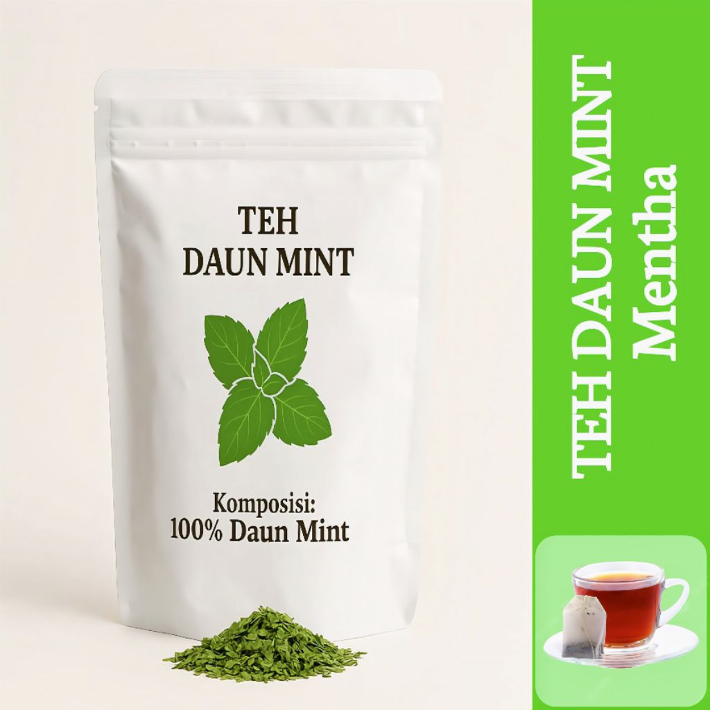 

Teh Celup Daun Mint Alami Organik Tea Bag